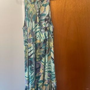Women’s Time and Tru Sundress Size 3X (22) Bluish Green